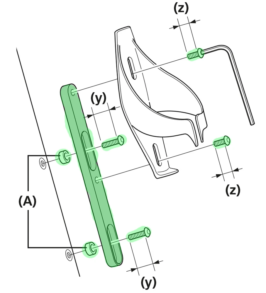 Shimano SM-BA01 Adaptateur Pour Le Montage Du Porte-bouteille - Image 2