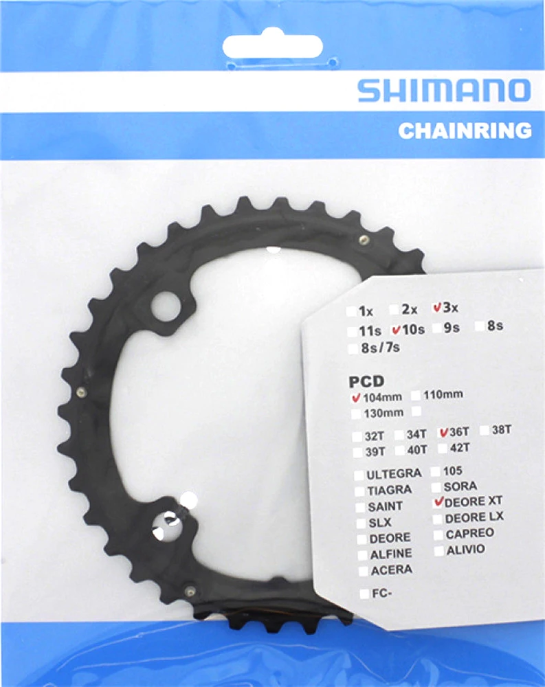 Shimano Plateau XT Pour FC-T780/T781/FC-M670 36T (AL) - Image 3