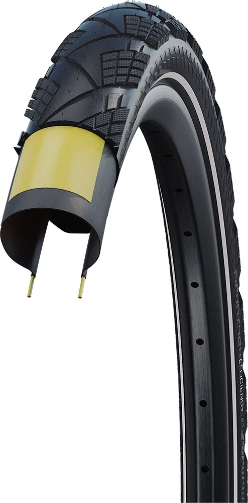 Schwalbe Marathon Efficiency Evo Super Race 28x2,15" Addix E-50 Pneu Pliant Transparent - Image 4